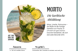 Cooles Mojito Rezept zum Ausdrucken als Gratis-PDF
