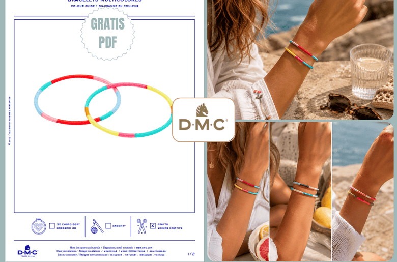Armreif pimpen? Mit der Wickeltechnik von DMC wird es zum genialen DIY-Projekt!