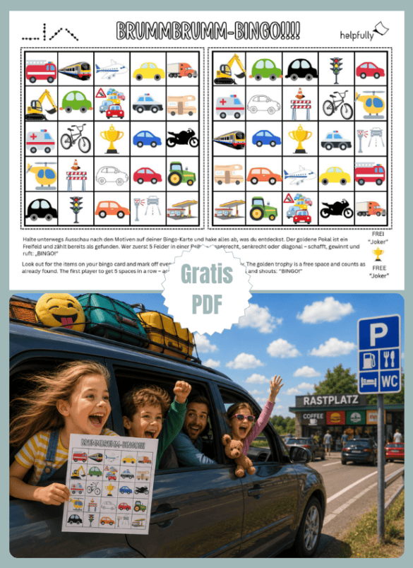 Bingo "Auto/Cars" Freebie als gratis PDF