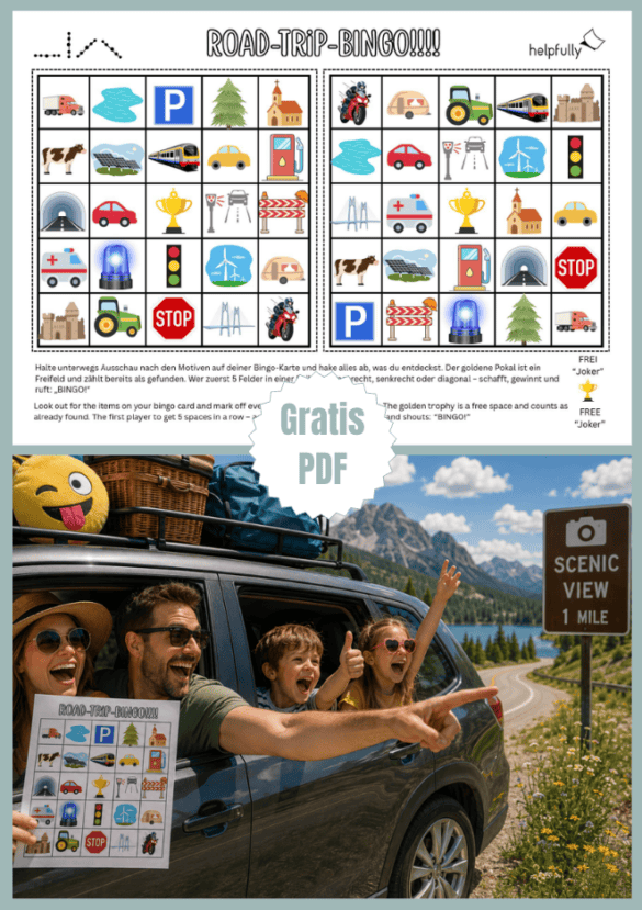 Bingo "Raodtrip" Freebie gratis PDF