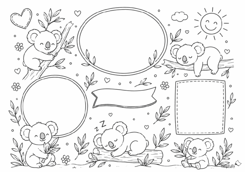 Als Steckbrief oder Material im Sachunterricht für die Koala-Klasse: DIY Vorlage zum Ausdrucken
