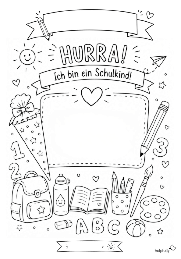 Erster Schultag: Idee für die Einschulung für Grundschulkinder