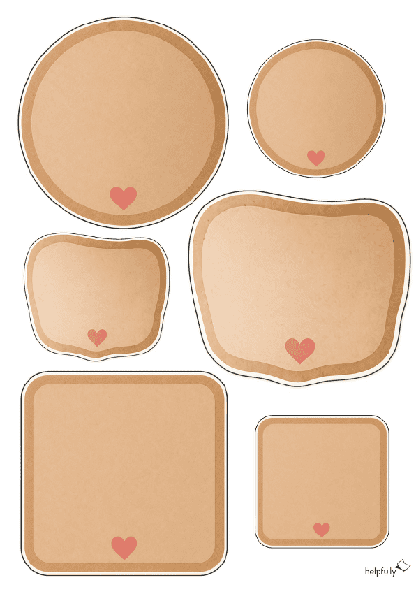 Etiketten im Kraftpapier-Look ausdrucken und beschriften