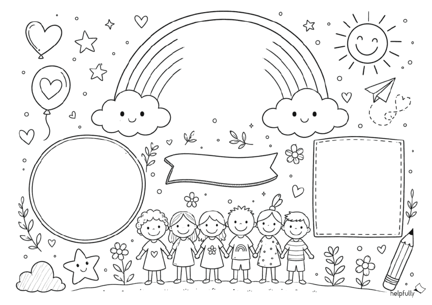 Tolle Vorlagen zum Malen und Beschriften: Abschiedsgruß, Steckbrief und mehr für Grundschüler als Gratis-DIY!