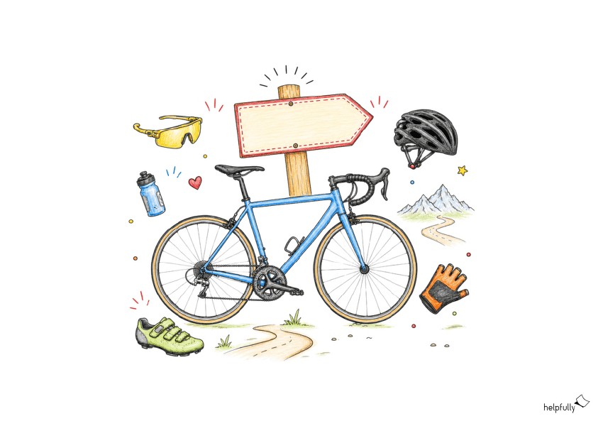 Bunte Fahrrad-Vorlage zum Basteln von Geschenkkarten, Gutscheinen und Co!