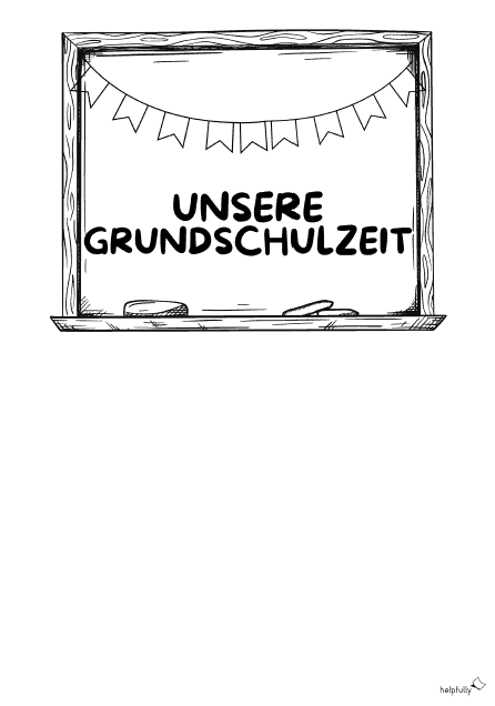 Deckblatt für Abschieds-DIY-Grundschule