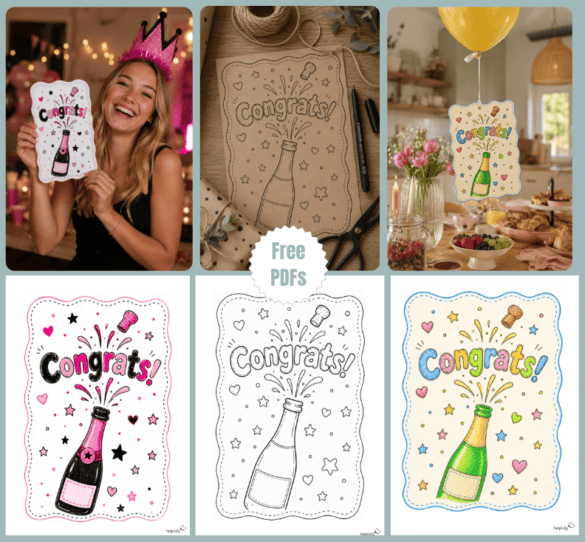 Printable Gift Cards "Congrats" for adults