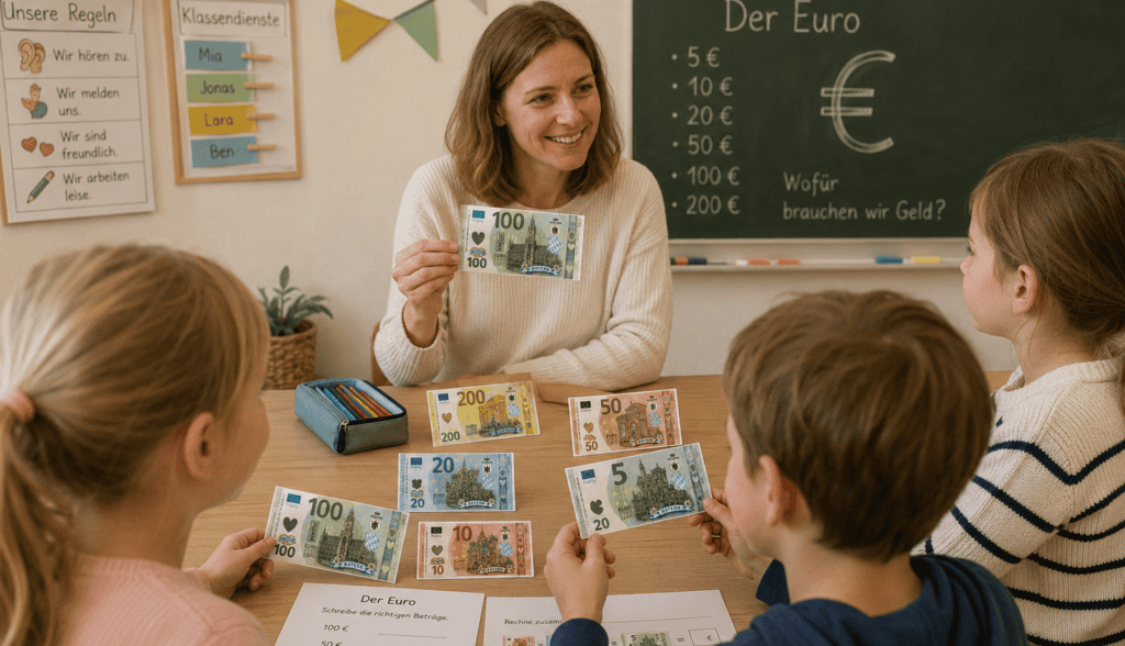 Unterrichtsmaterial: Banknoten zum Ausdrucken mit München-Motiven