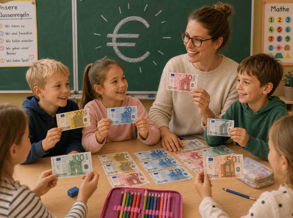 Spielgeld zum Rechnen und Spielen ausdrucken als gratis Druckvorlage