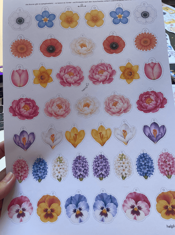 Blumen ohne Ende: Vorlage ausdrucken, ausschneiden und den Frühling dekorieren!